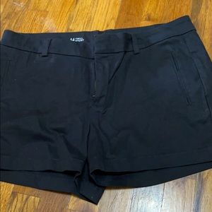 Ana black twill shorts